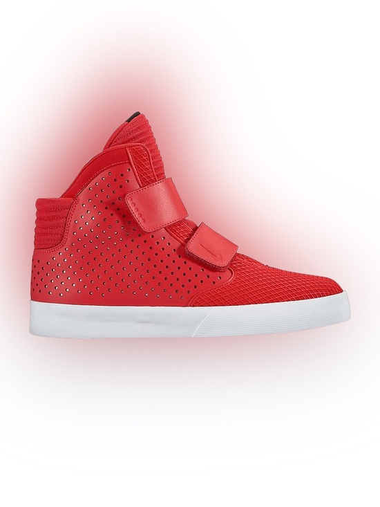 Nike Other - Nike Red High-Top Strap Sneakers